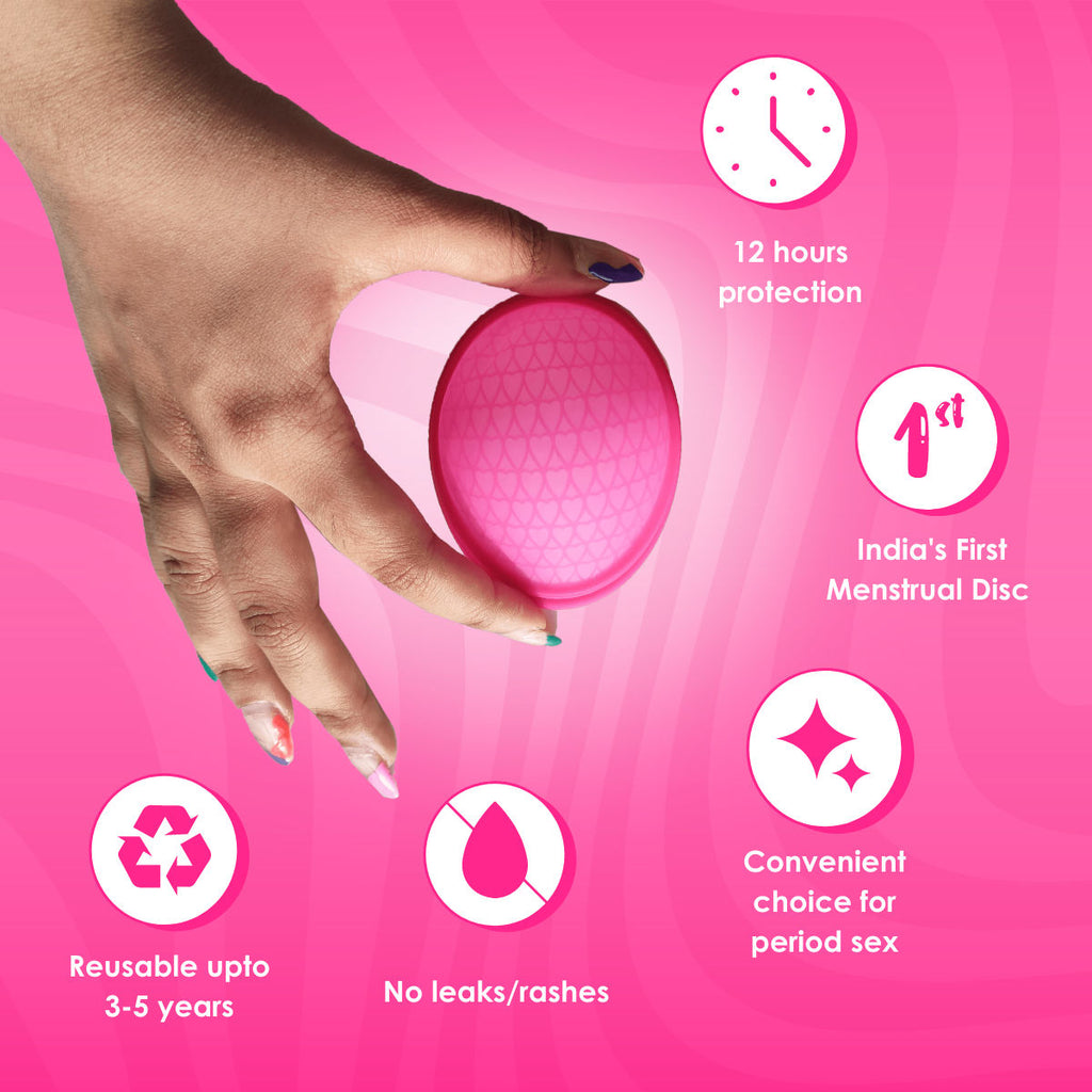 Reusable Menstrual Disc - Medium SizeZ Disc - 100% Medical Grade Silicone
