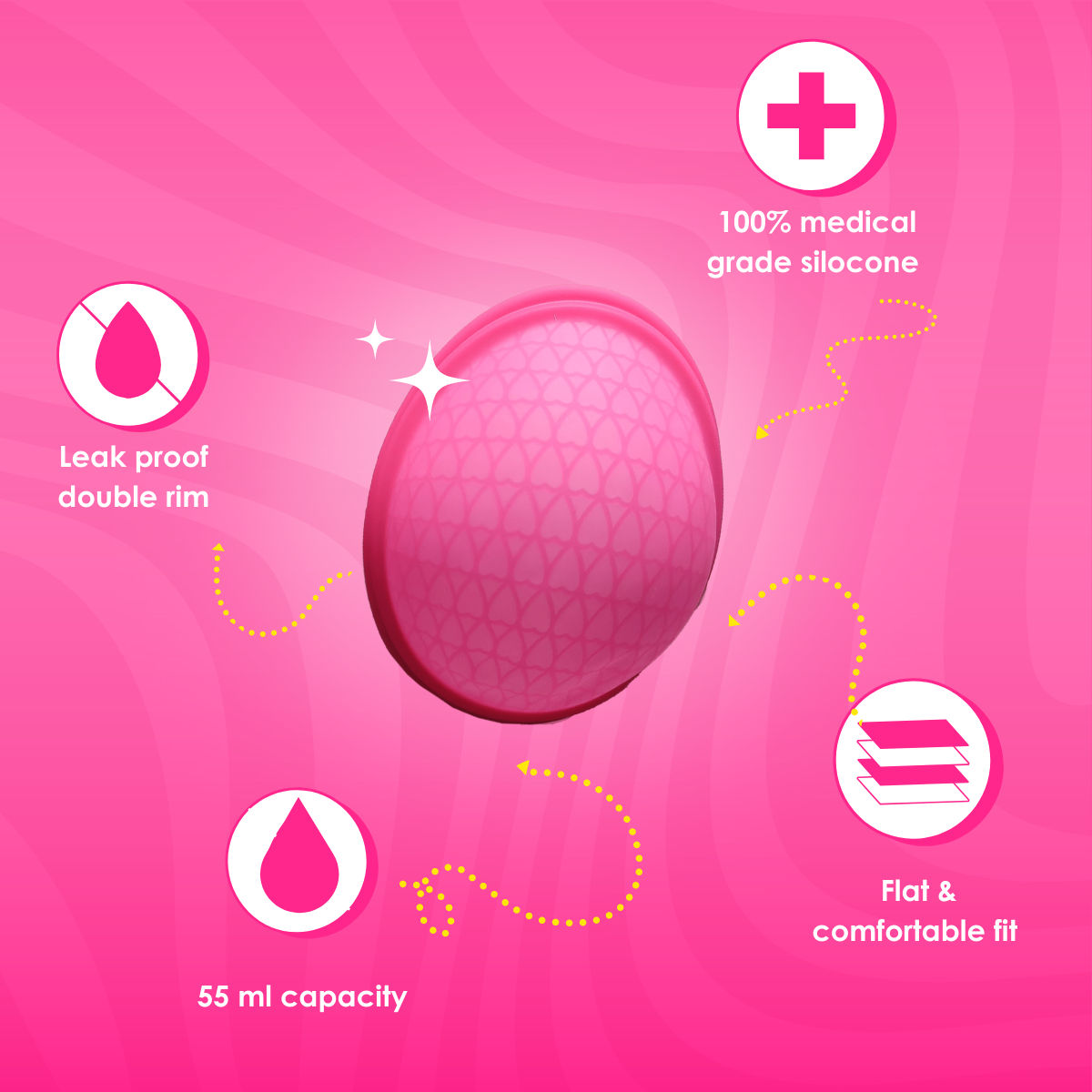 Reusable Menstrual Disc - Medium SizeZ Disc - 100% Medical Grade Silicone