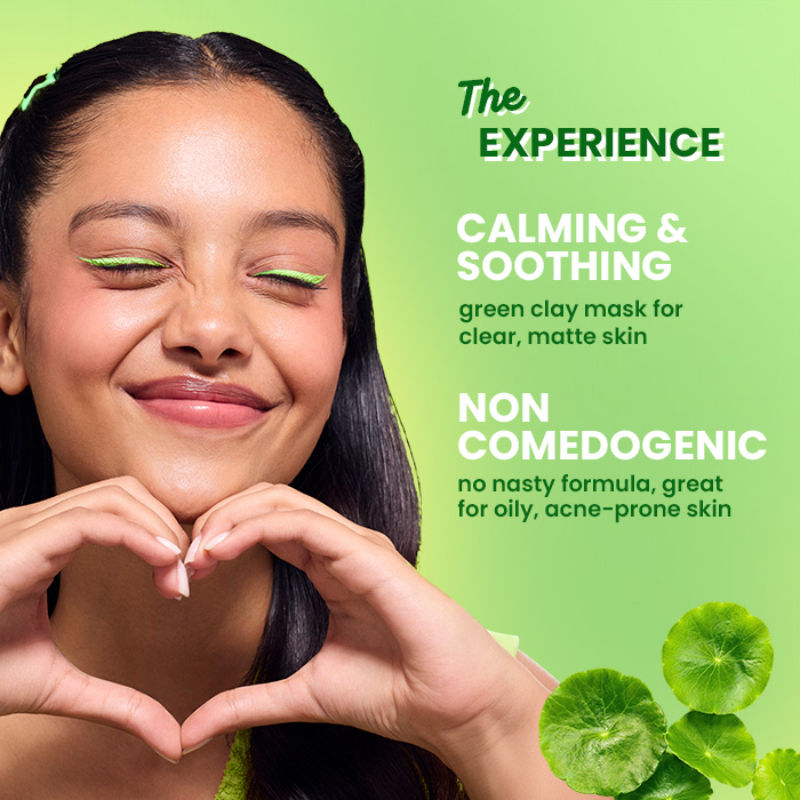 Anti-Acne Salicylic Green Clay Face Mask For Dark Spots Redution & Balances Oil & Sebum