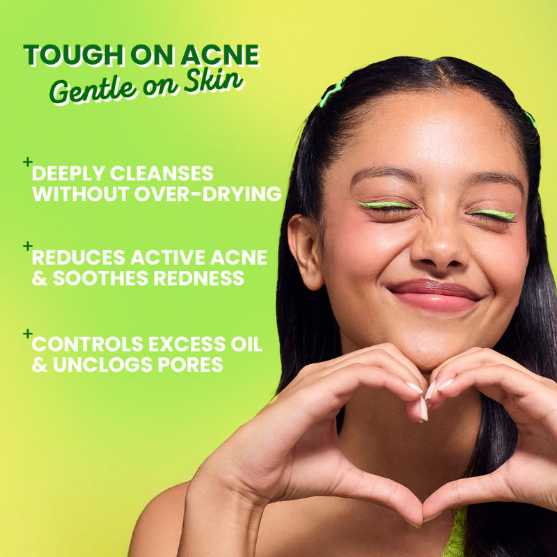 Cica Salicylic & Green Tea Facewash For Acne Prone Skin, Cleanses Pores & Excess Oil