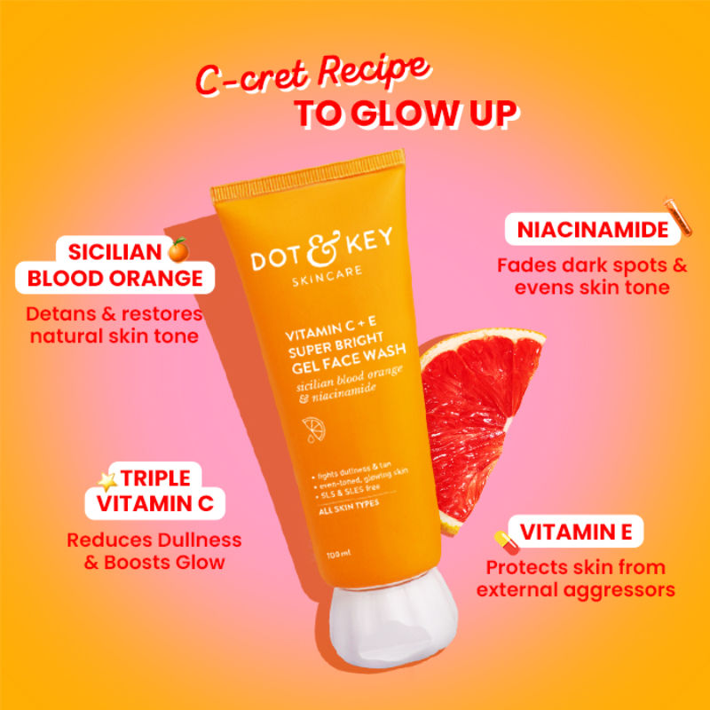Vitamin C + E Super Bright Gel Face Wash