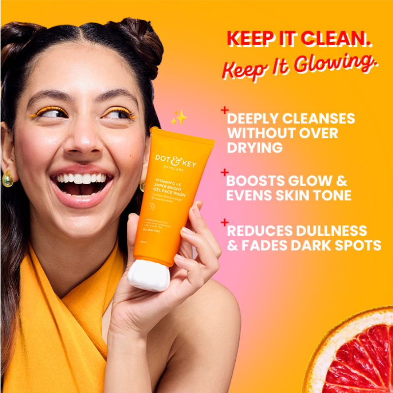 Vitamin C + E Super Bright Gel Face Wash