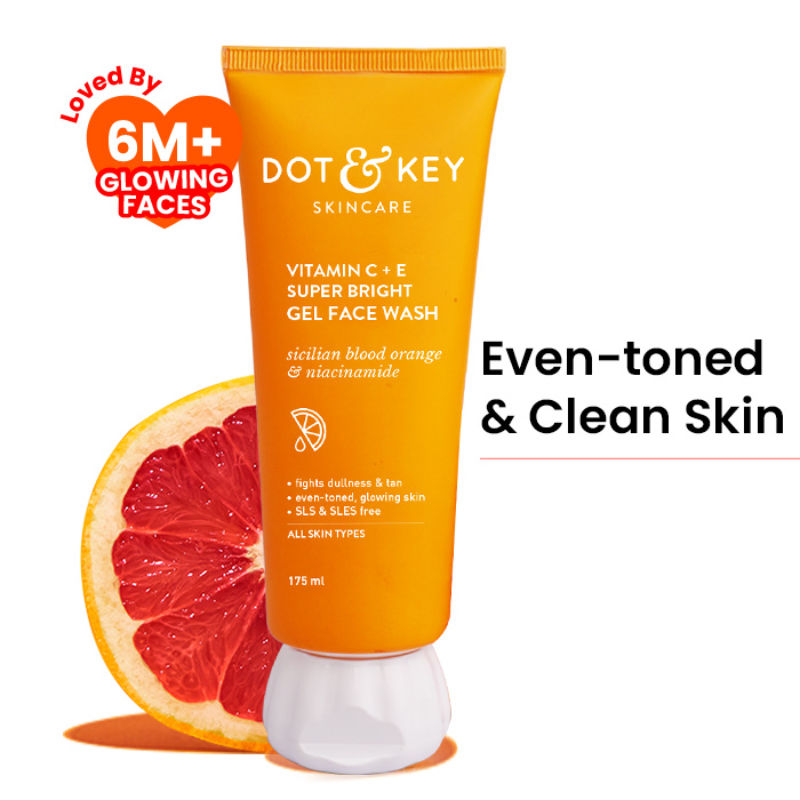Vitamin C + E Super Bright Gel Face Wash - 175ml