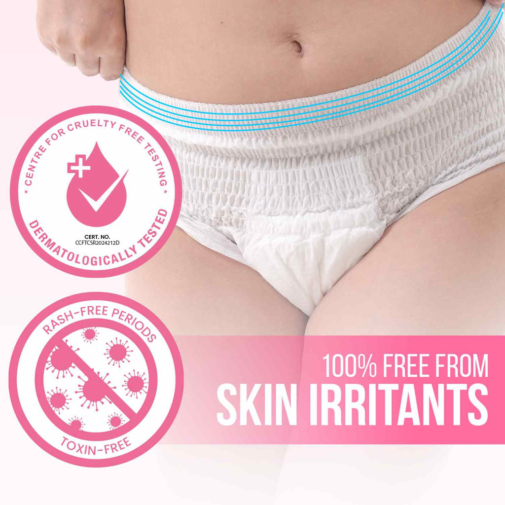 Disposable Overnight Period Panties for Heavy Flow, L-XL Panty
