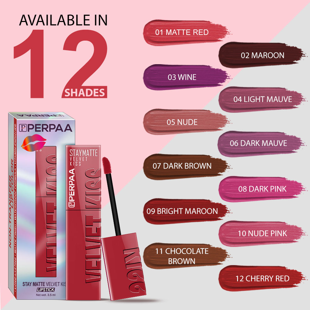 Velvet Kiss Matte Waterproof Liquid Lipstick