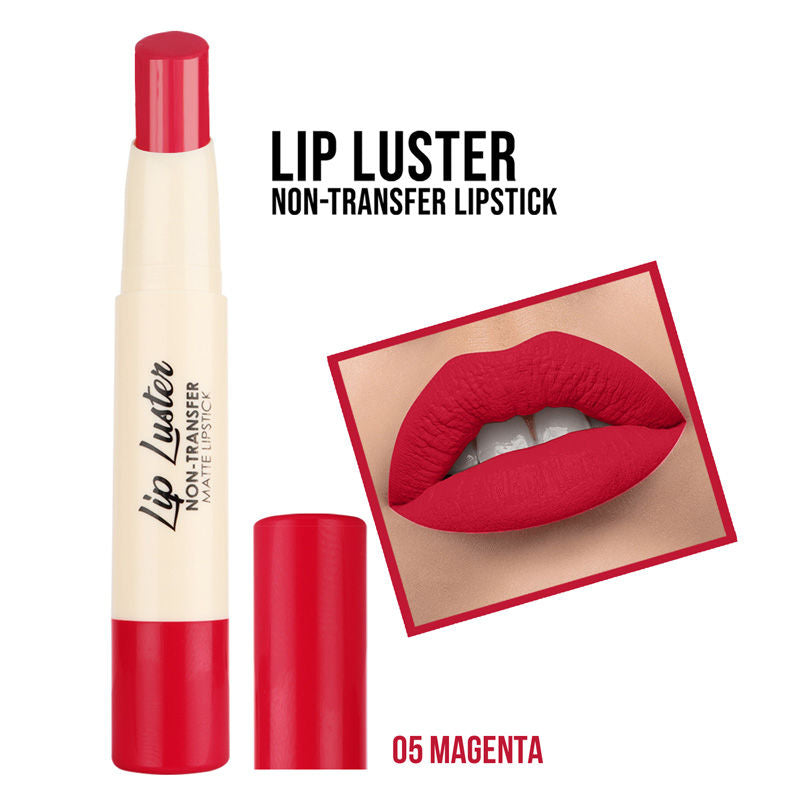 Lip Luster Non Transfer Matte Lipstick - Magenta 05