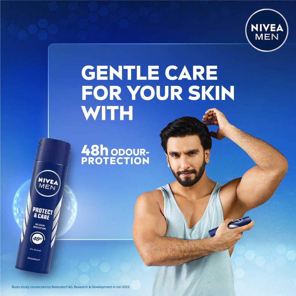 MEN Deodorant, Protect & Care, No Skin Irritation & 48h Freshness