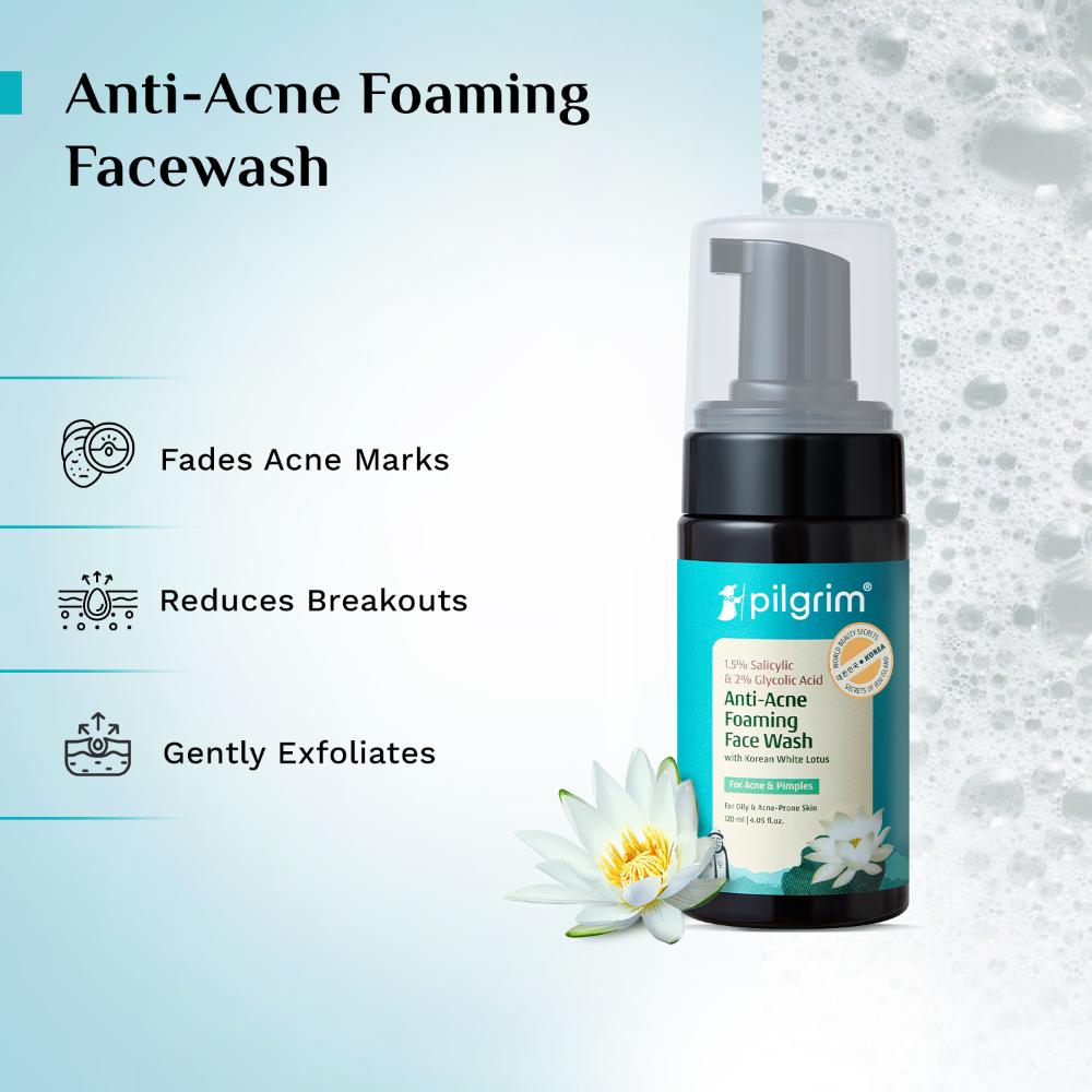 Salicylic (BHA) & Glycolic Acid (AHA) Foaming Face Wash