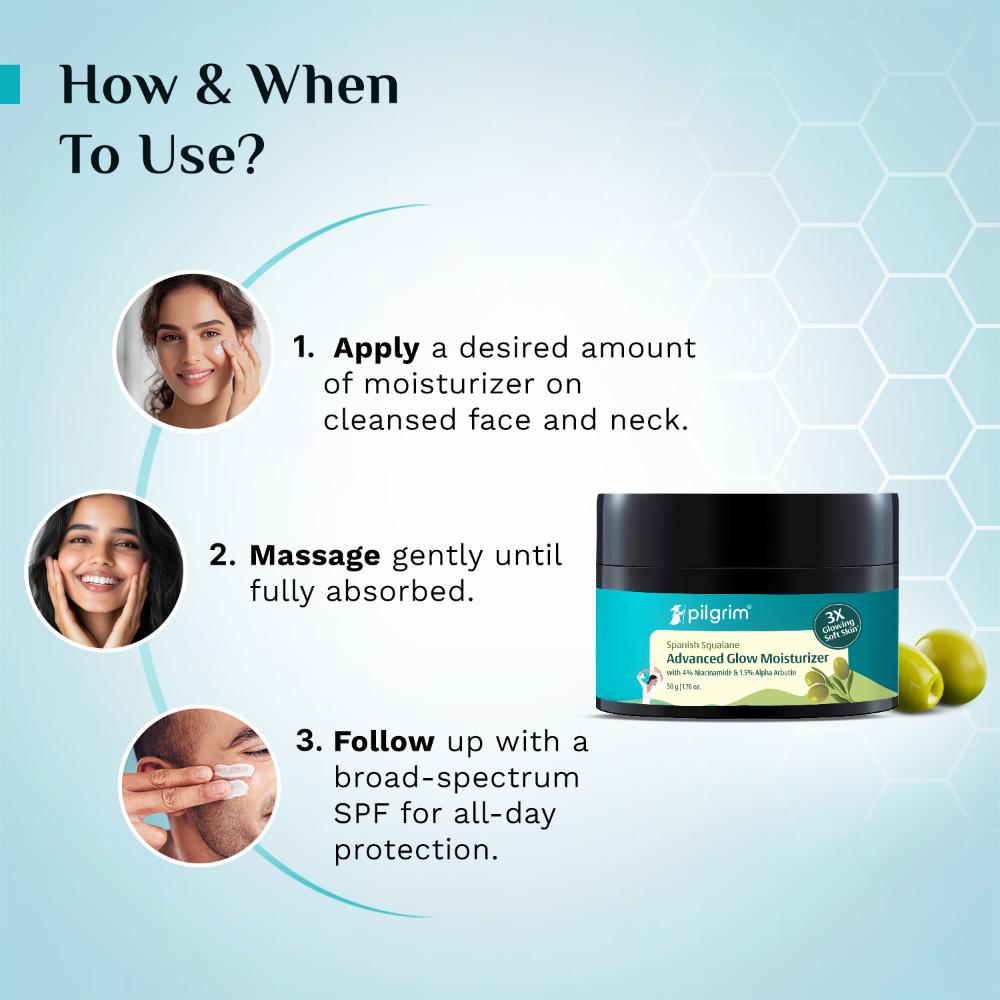 Squalane Glow Moisturizer with Niacinamide & Vitamin C