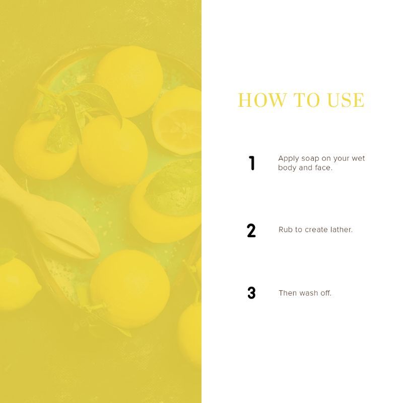 Lemon Handmade Soap Antioxidant