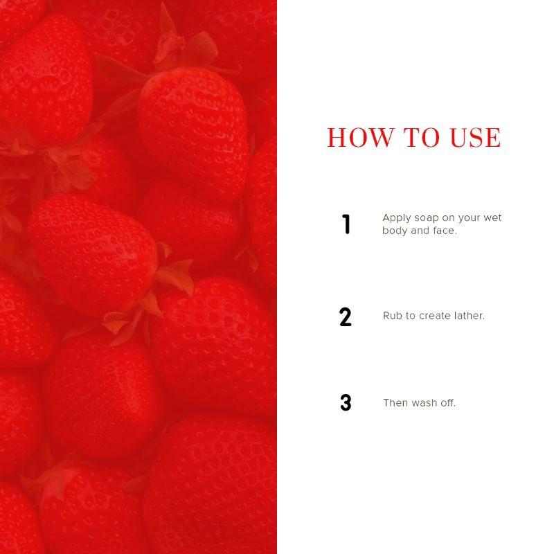 Strawberry Handmade Soap Soft & Radiant Skin