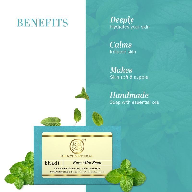 Pure Mint Handmade Soap Rejuvenates Skin
