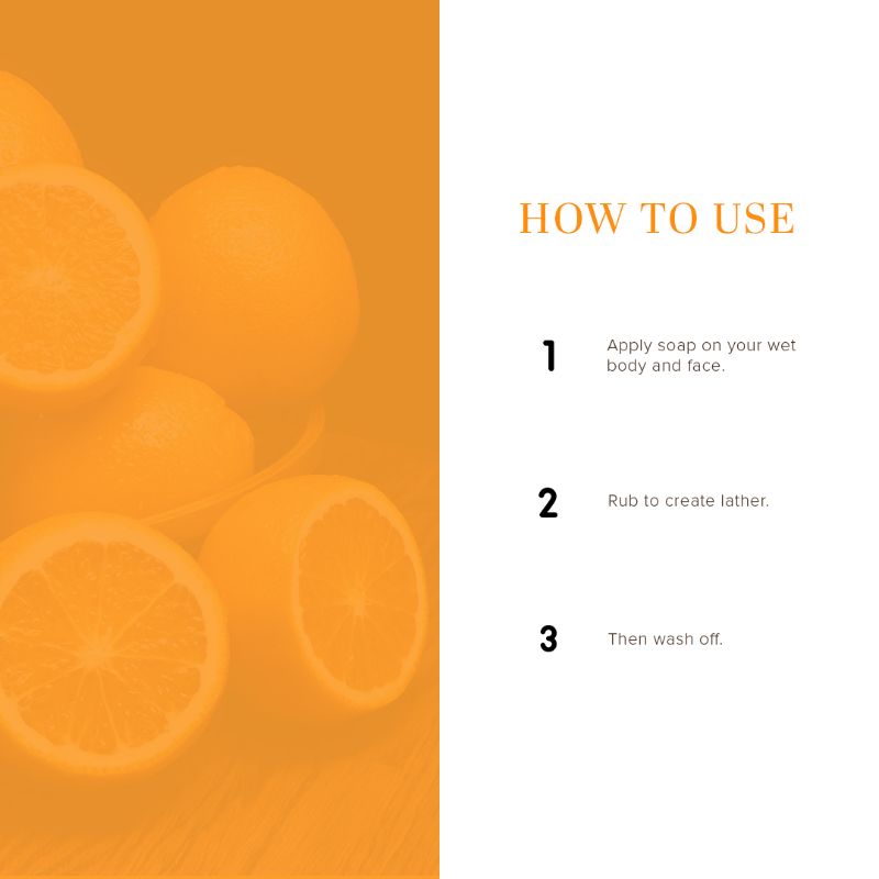 Orange Handmade Soap Cleanse, Tone & Nourish