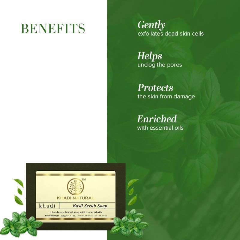Basil Scrub Handmade Soap Anti-Aging