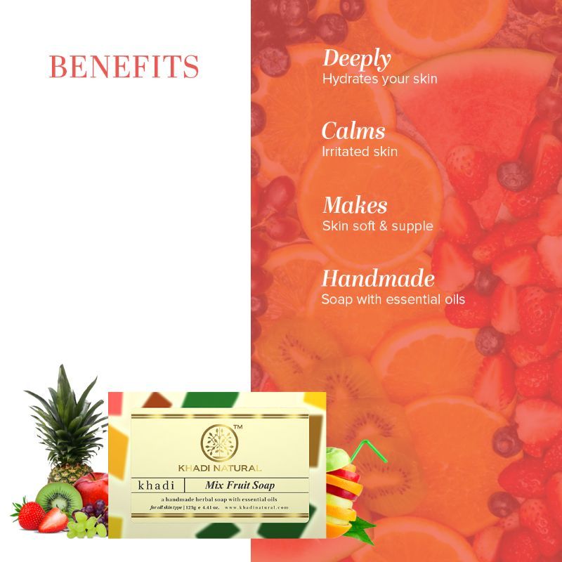 Mix Fruit Handmade Soap Deep Moisturize Skin