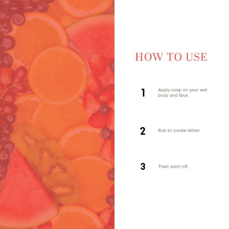 Mix Fruit Handmade Soap Deep Moisturize Skin