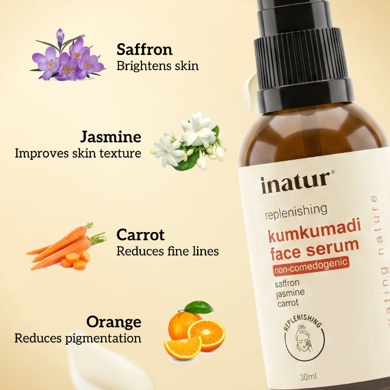 Kumkumadi Face Serum, Ayurvedic Glow, Repairs Skin & Enhances Radiance