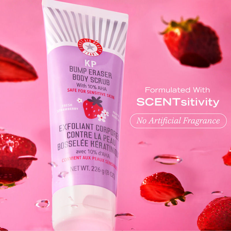 Strawberry KP Bump Eraser Body Scrub 10% AHA