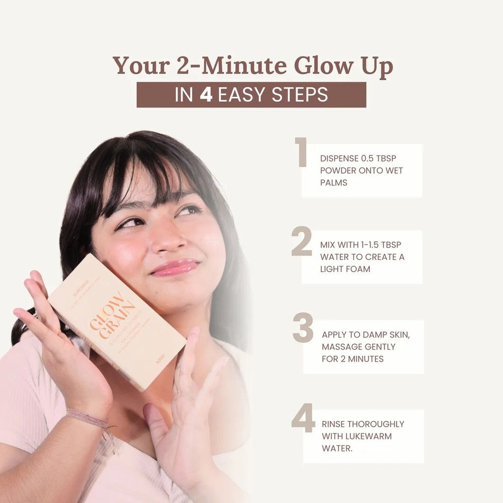 Glow Grain Rice Enzyme Cleanser For Glowing & Hydrated Skin