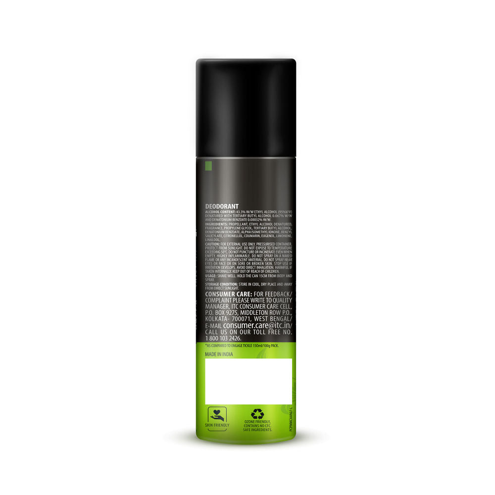 Tickle Deo Spray For Men, Citrus & Spicy, Skin Friendly, Long-Lasting