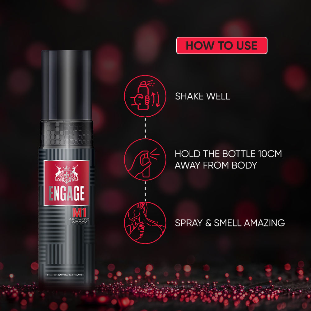 M1 Perfume Spray For Men, Citrus & Woody, Skin Friendly, Long-Lasting