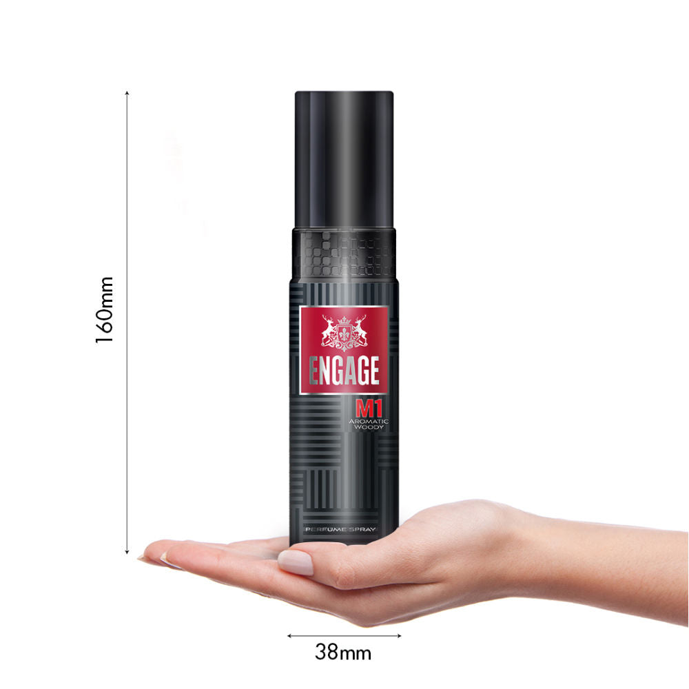 M1 Perfume Spray For Men, Citrus & Woody, Skin Friendly, Long-Lasting
