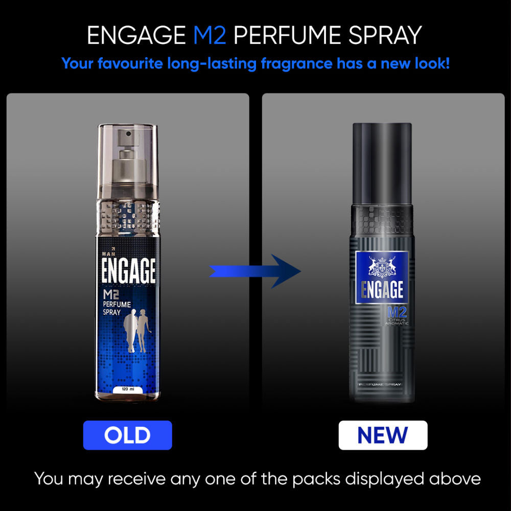 M2 Perfume Spray For Men, Citrus & Lavender, Skin Friendly, Long-Lasting