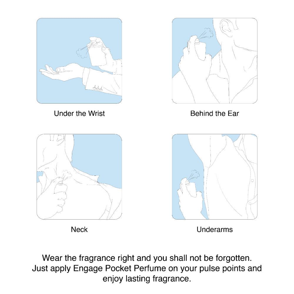 On Classic Woody Pocket Perfume For Men, Citrus & Spicy, Skin Friendly, Long-Lasting
