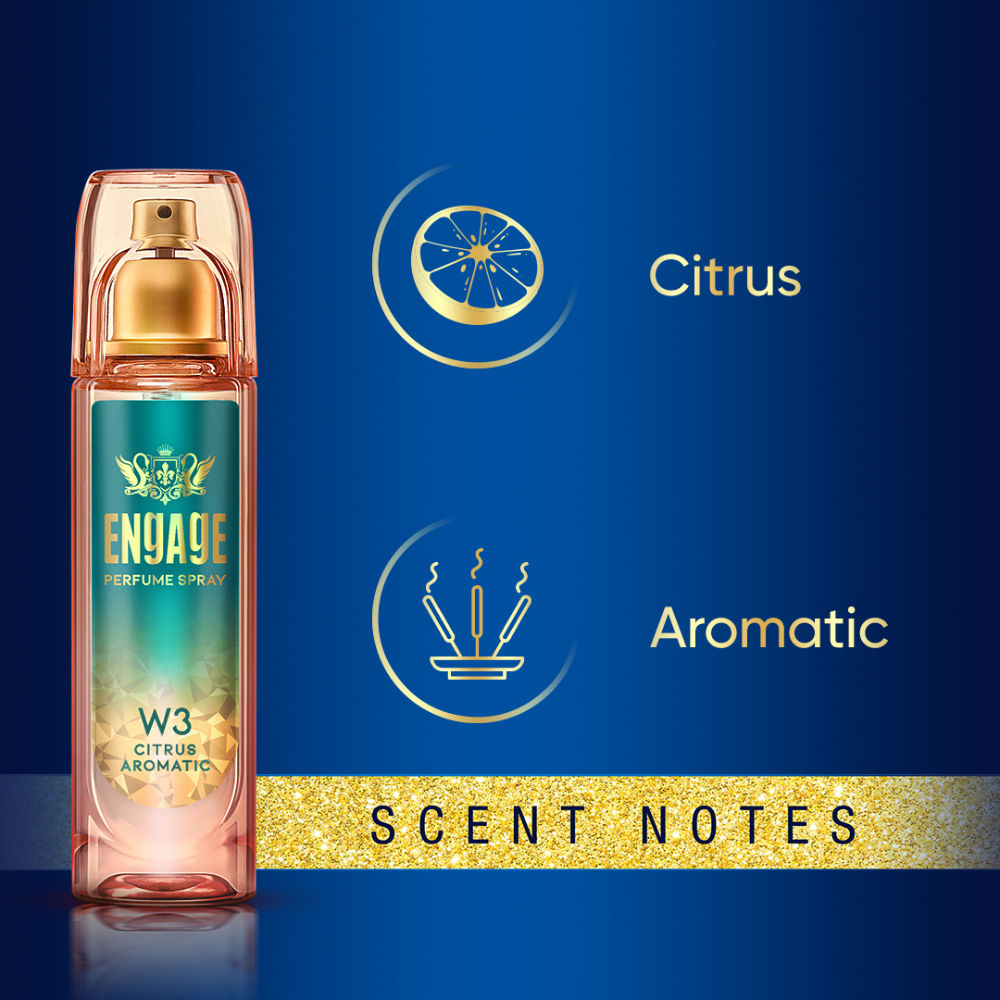W3 Perfume Spray For Women, Citrus & Floral, Skin Friendly, Long-Lasting