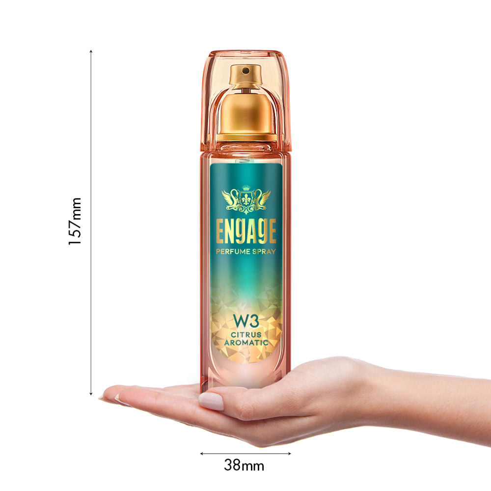 W3 Perfume Spray For Women, Citrus & Floral, Skin Friendly, Long-Lasting