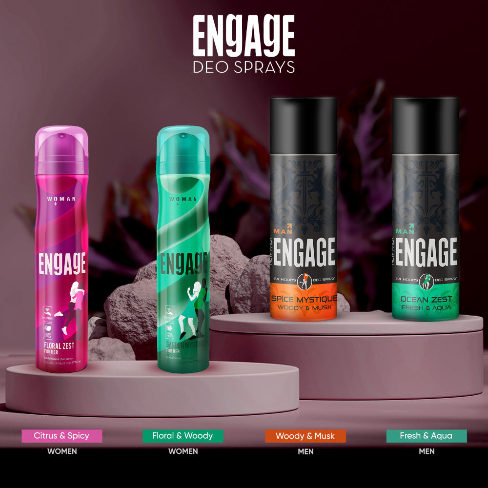 Floral Zest Deodorant for Women, Citrus & Floral, Skin Friendly, Long-Lasting