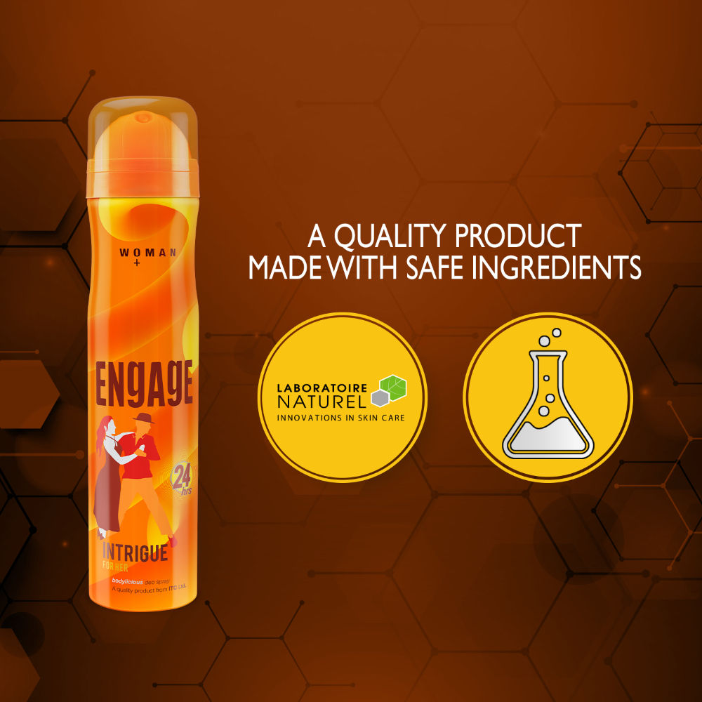 Intrigue Deodorant for Women, Sweet & Sophisticated, Skin-Friendly, Long-Lasting