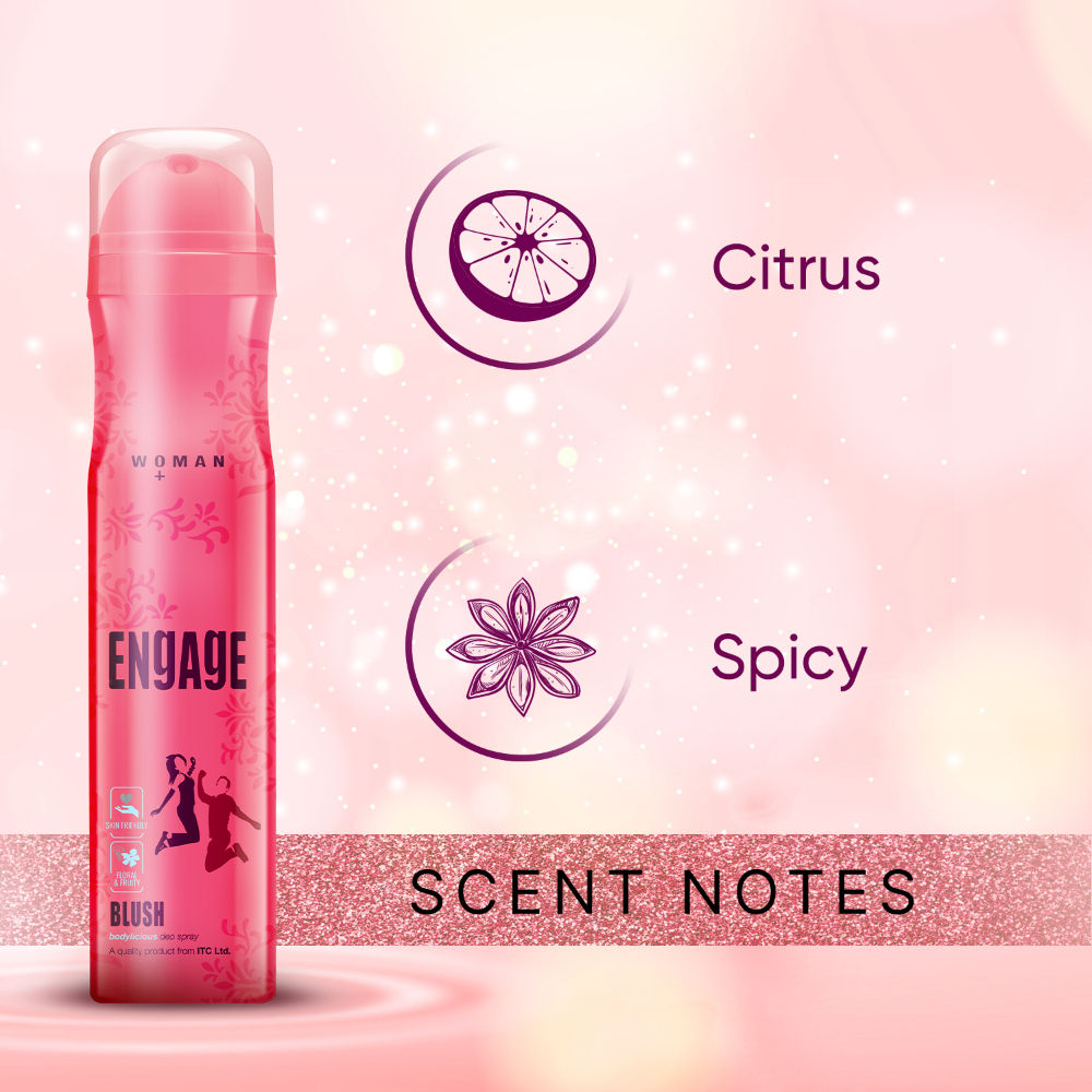 Blush Deodorant For Women, Fruity & Floral, Skin Friendly, Long-Lasting