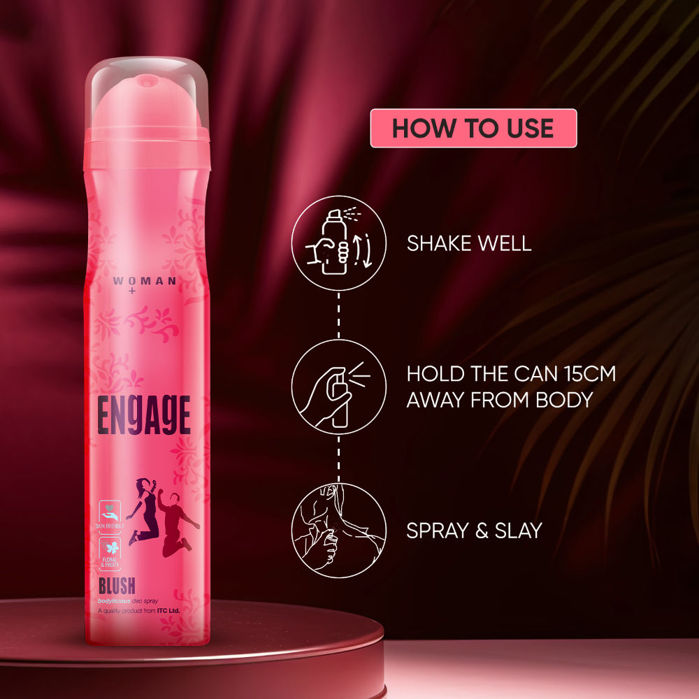 Blush Deodorant For Women, Fruity & Floral, Skin Friendly, Long-Lasting