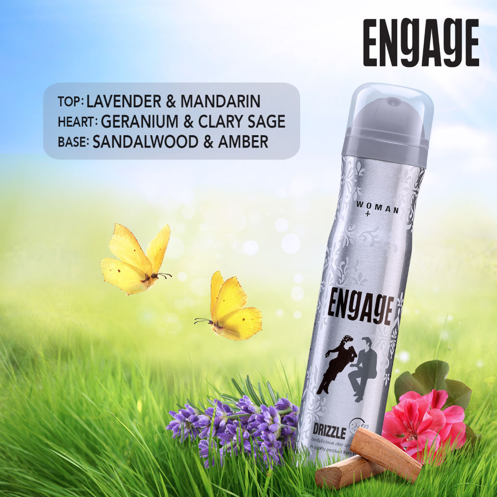 Drizzle Deodorant For Women, Floral & Lavender, Skin Friendly, Long-Lasting