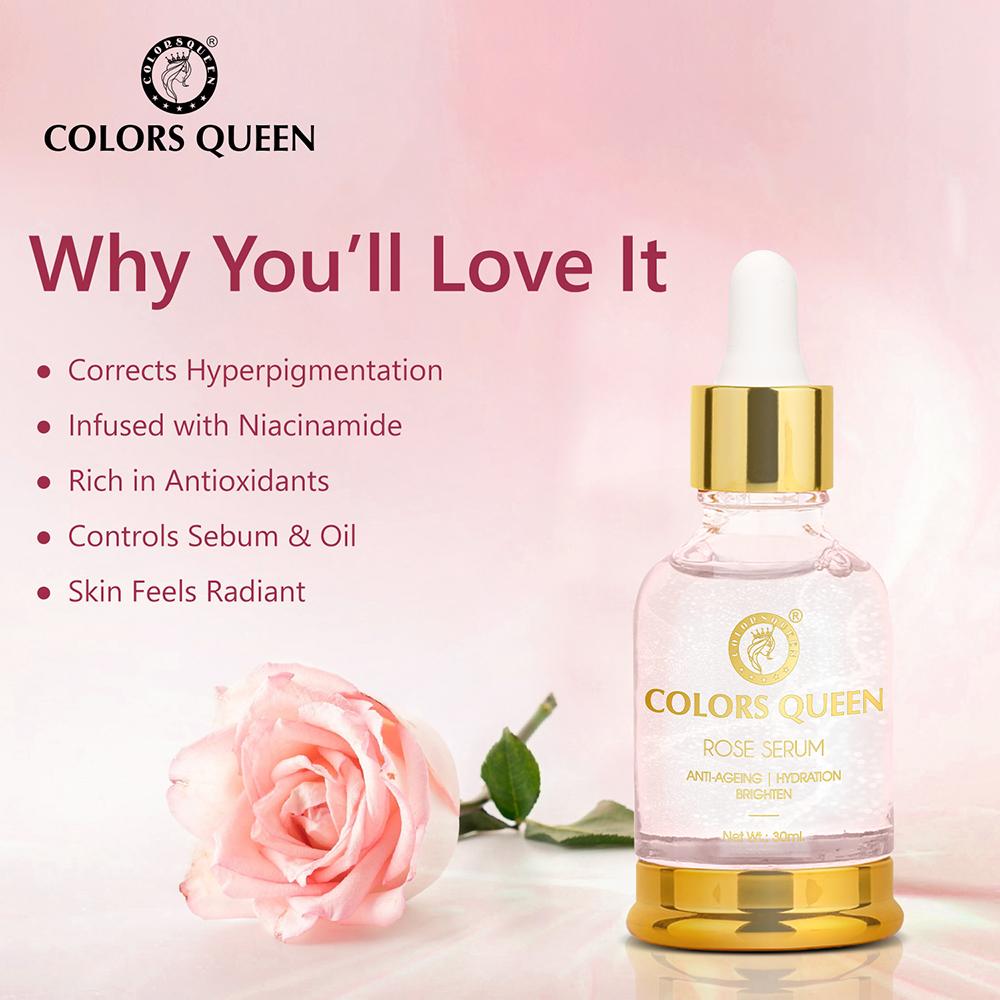 Rose Serum for Anti-Ageing, Hydration & Brighten Skin
