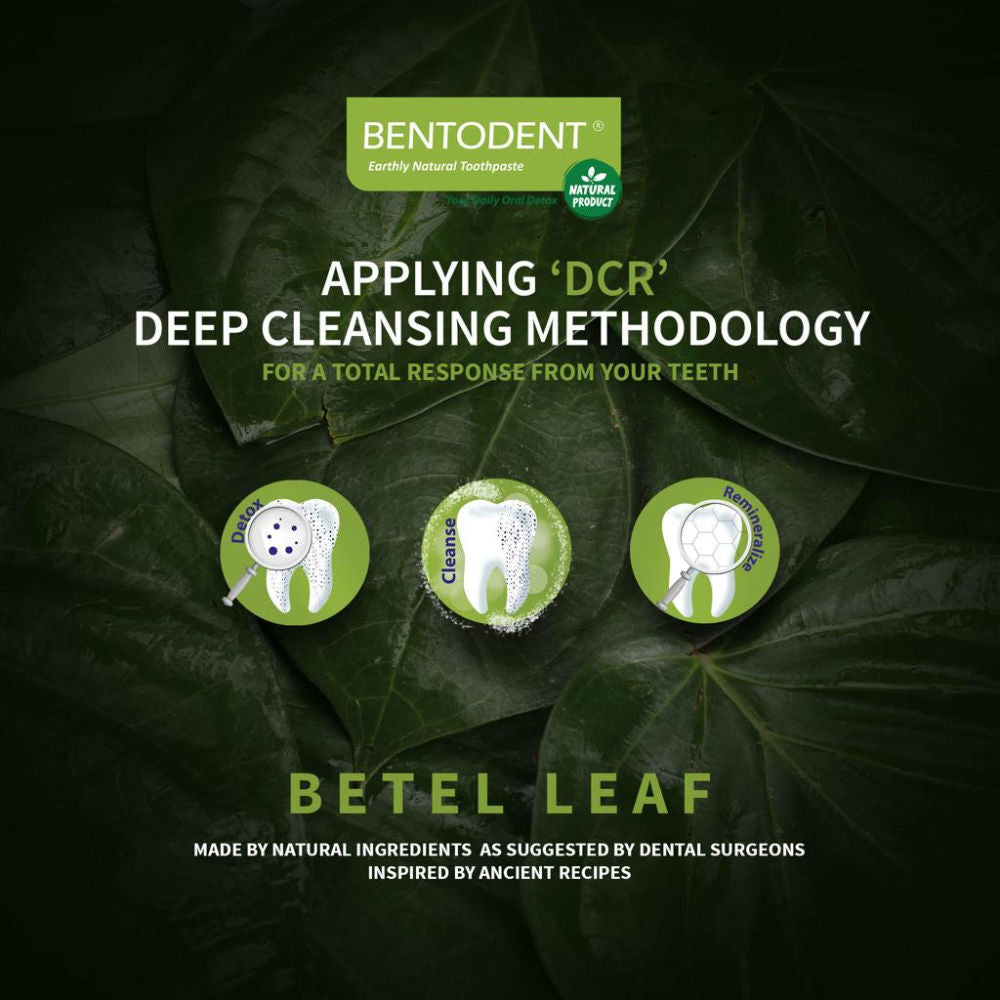 Betel Leaf Toothpaste Organic, Vegan,SLS Free, Fluoride Free for Fresh breath