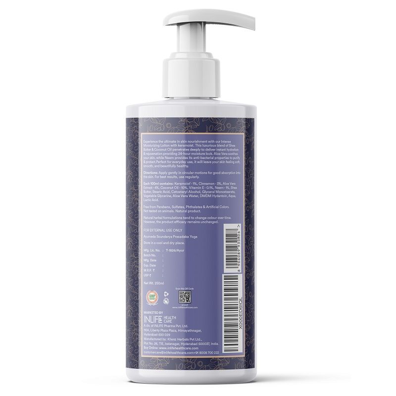 Intense Moisturizing Lotion - Shea Butter Body Lotion For Face, Very Dry Skin, & Body