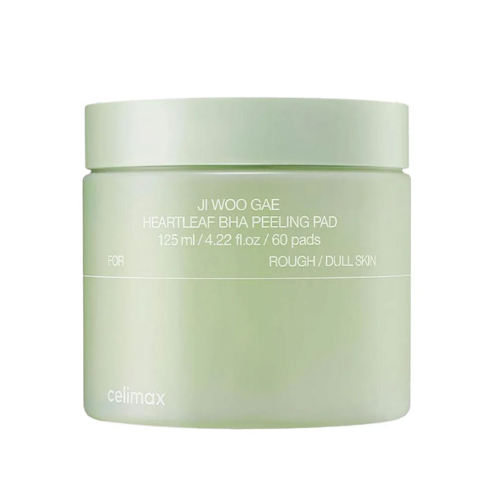 Ji Woo Gae Heartleaf BHA Peeling Pad, Exfoliates, Calms & Controls Sebum