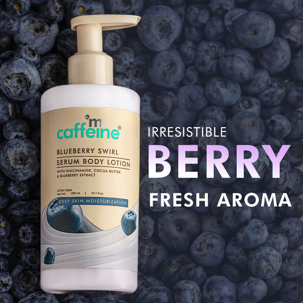 Blueberry Swirl Serum Body Lotion 72 hrs Deep Moisturization With Niacinamide