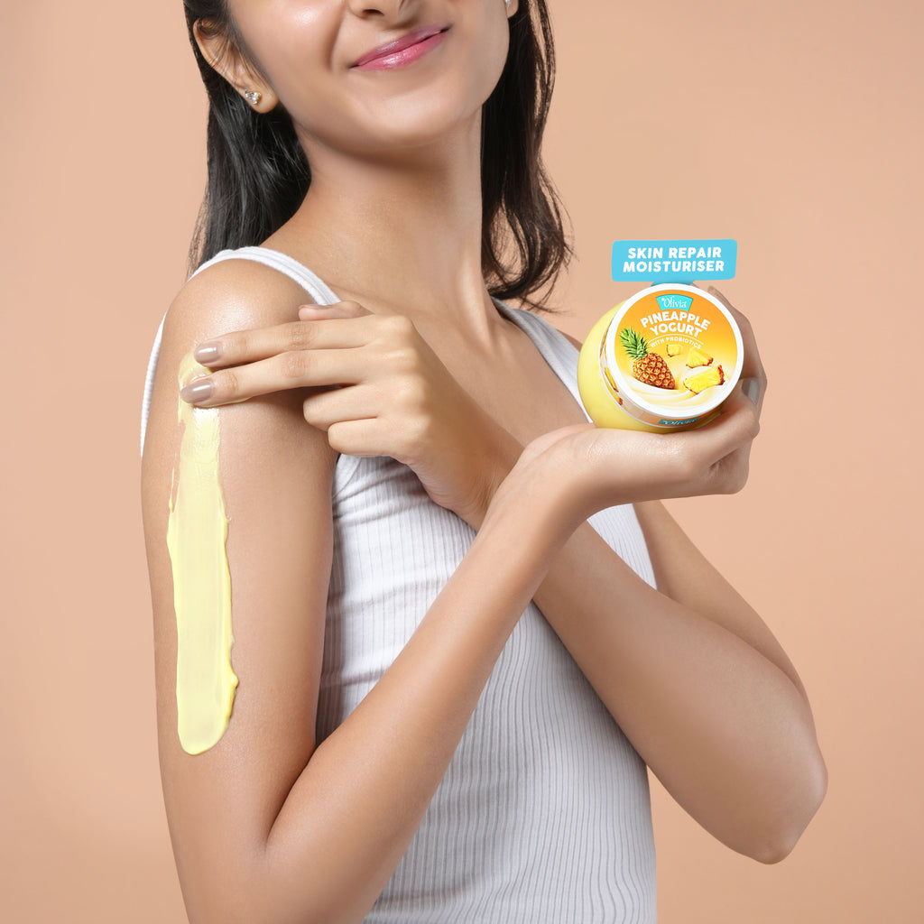 Pineapple Yogurt Moisturiser – With Probiotics for Skin Renewal & Natural Glow