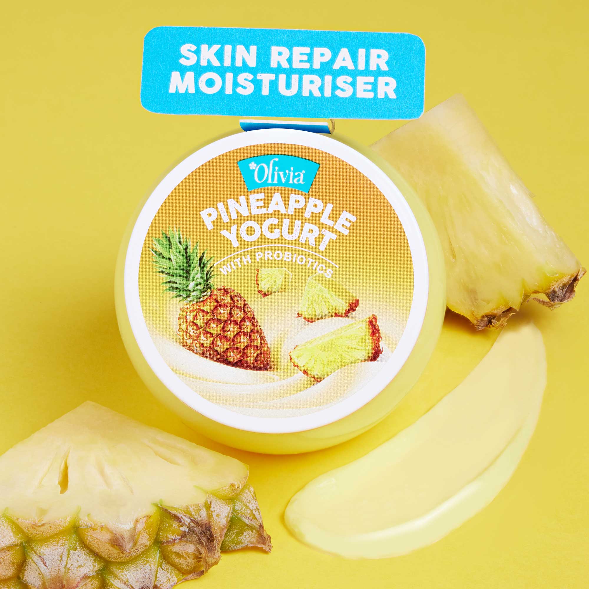 Pineapple Yogurt Moisturiser – With Probiotics for Skin Renewal & Natural Glow