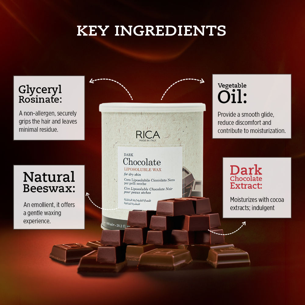 Dark Chocolate Liposoluble Wax For Dry Skin