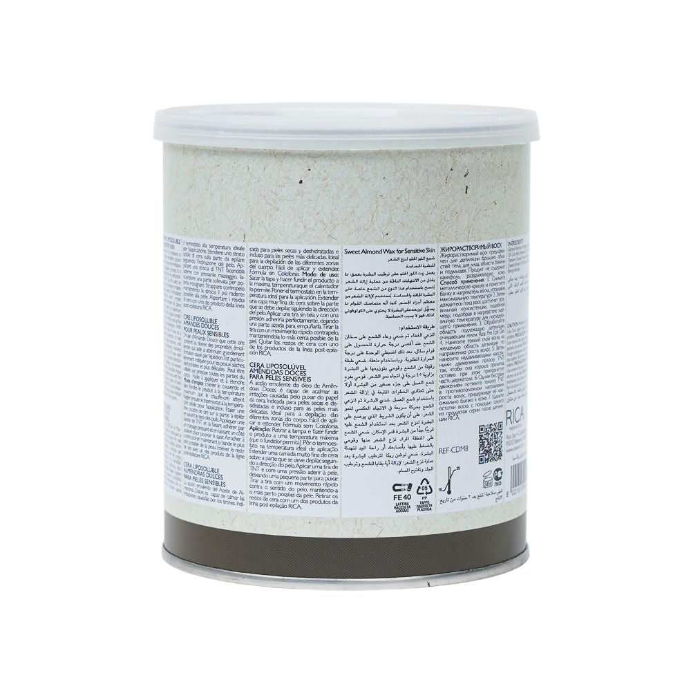 Almond Liposoluble Wax For Sensitive Skin With Glyceryl Rosinate & Natural Beeswax