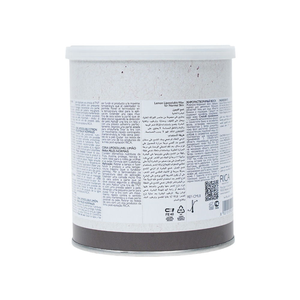 Lemon Liposoluble Wax For Normal Skin With Glyceryl Rosinate & Natural Beeswax
