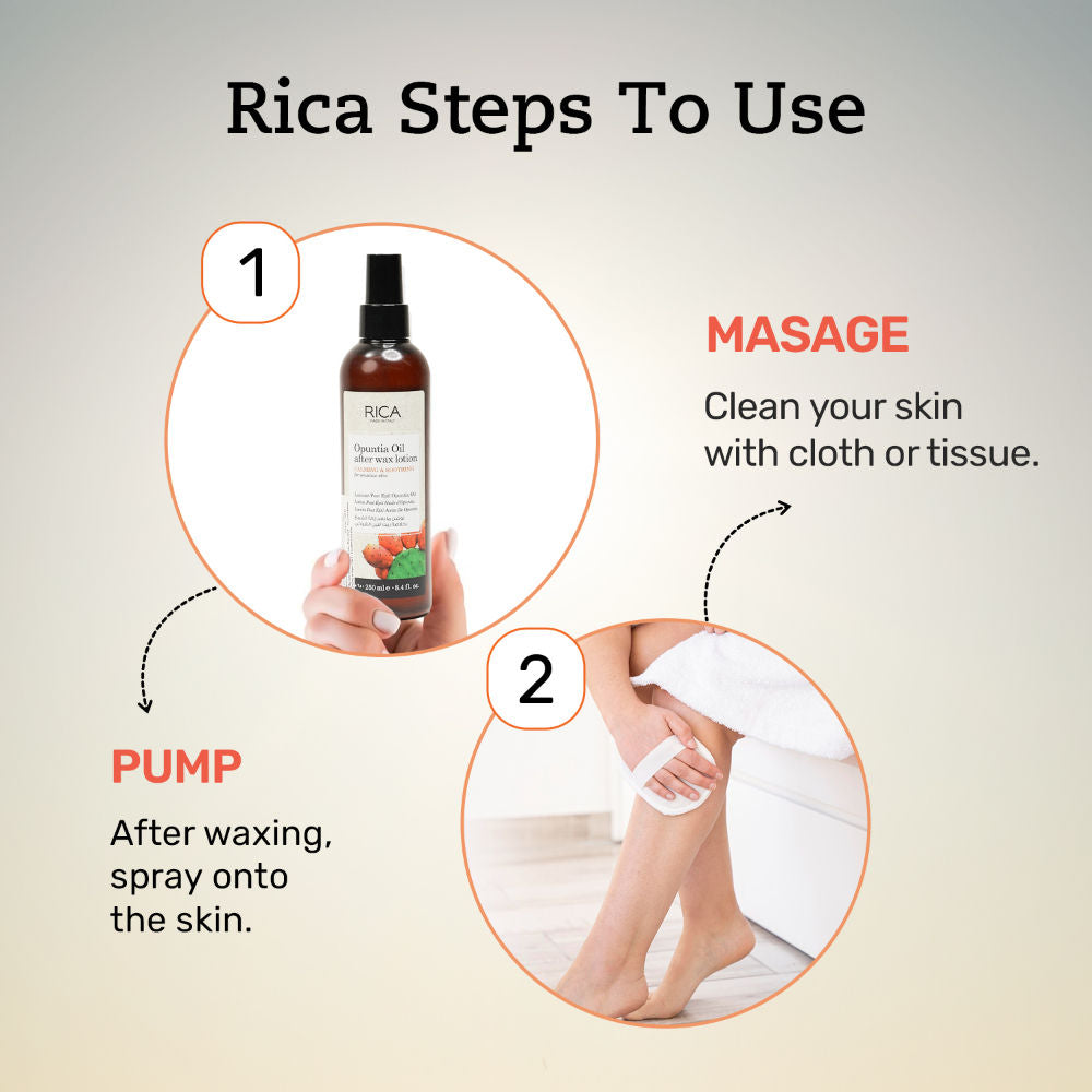 Opuntia Oil After Wax Lotion For Sensitive Skin With Sun Flower Oil, Jojoba Oil & Vitamin E