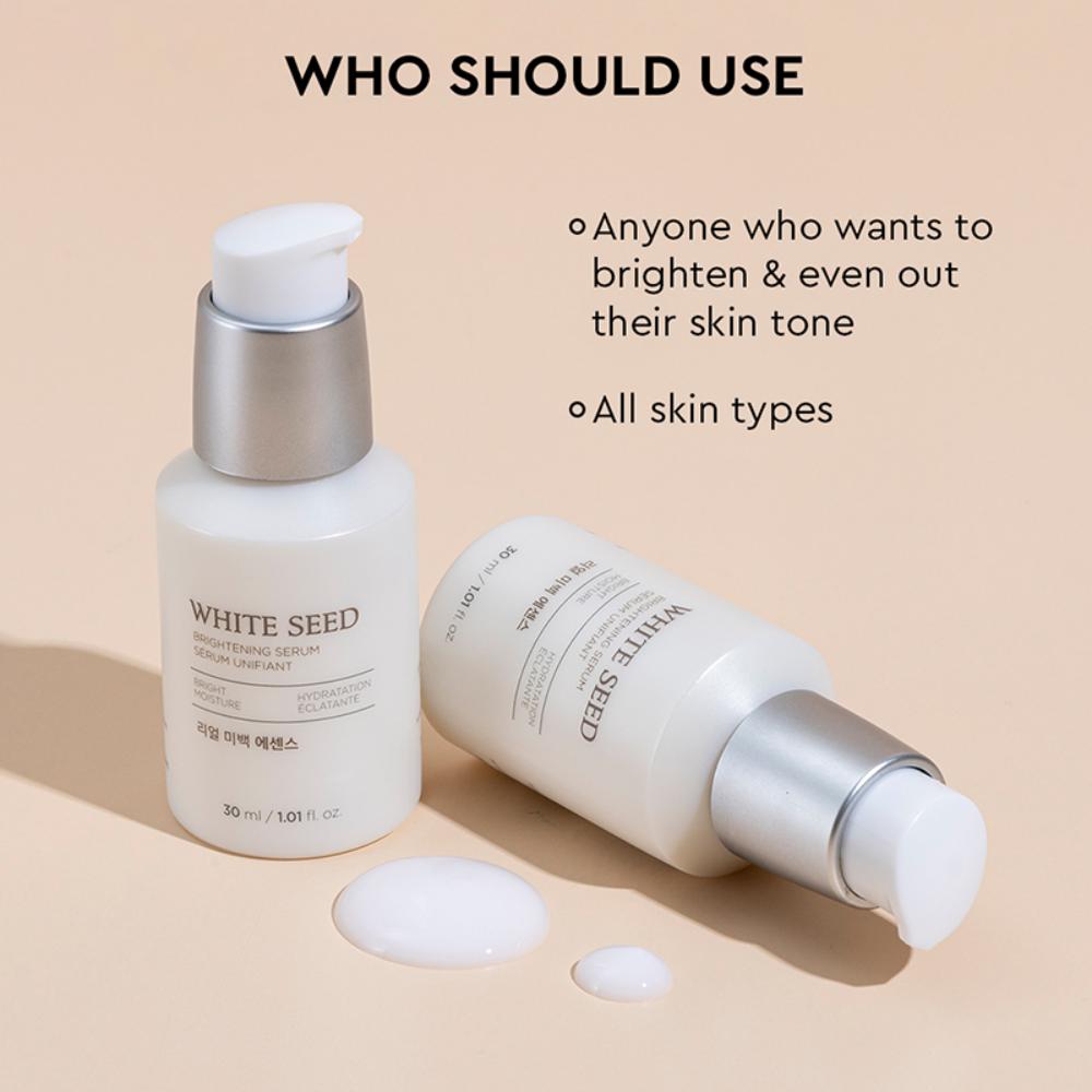 White Seed Serum With Niacinamide & Hyaluronic Acid, Fights Dullness & Blemishes