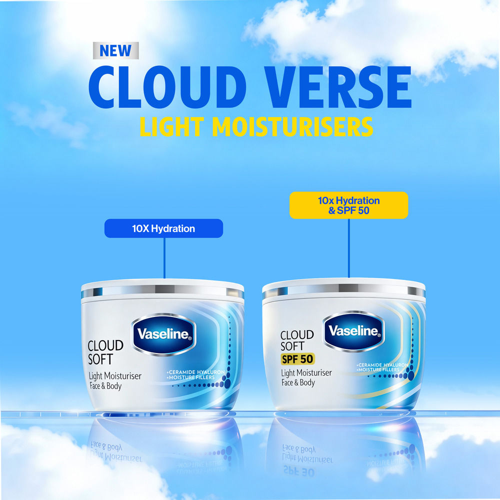 Cloud Soft SPF 50 Light Moisturiser with Ceramides & Hyaluron for Non-Sticky Hydration