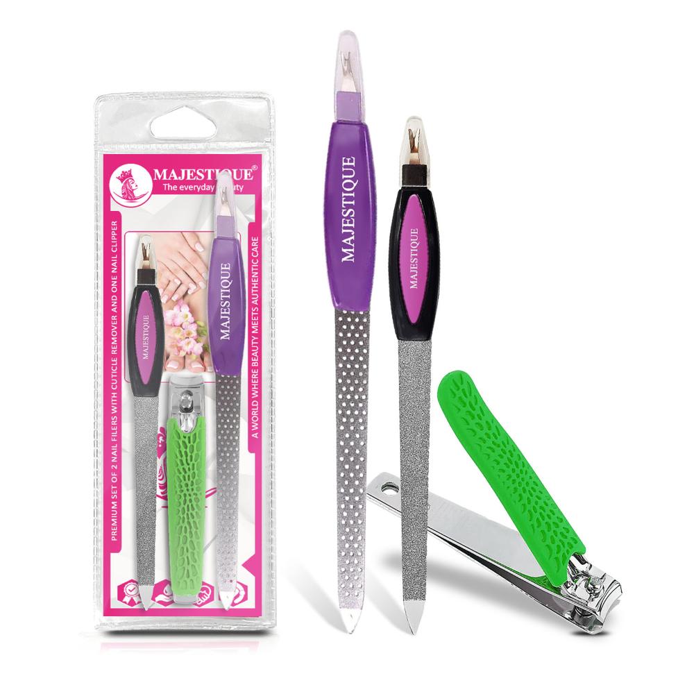 Nail Filers With Cuticle And Nail Clipper