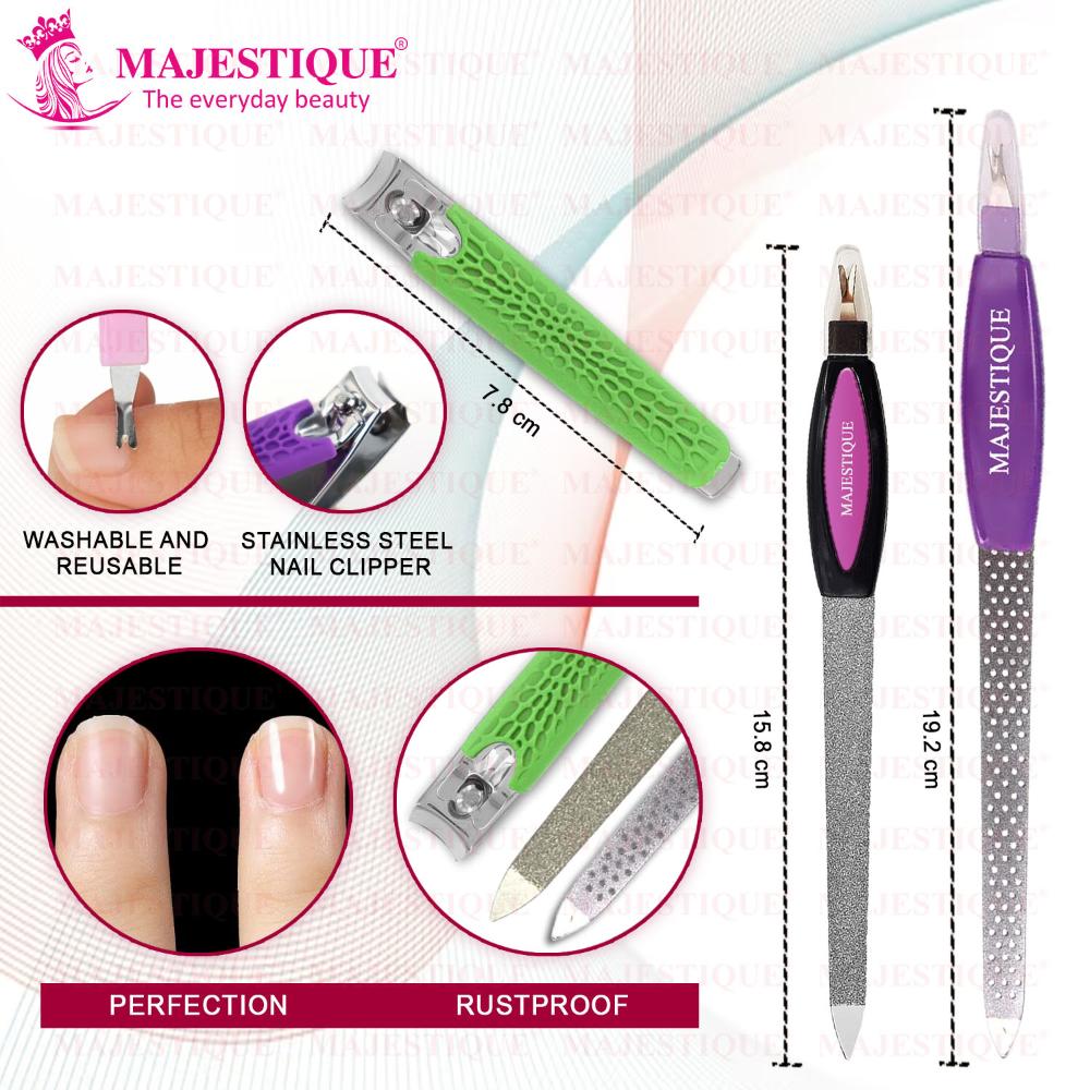 Nail Filers With Cuticle And Nail Clipper